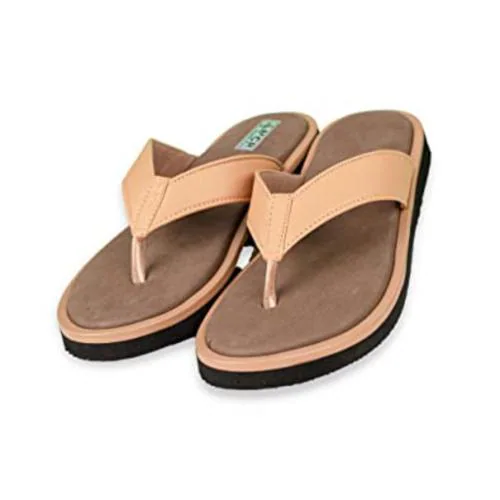 MCR Footwear Womens Diabetic Ortho Slip-on Slippers Beige