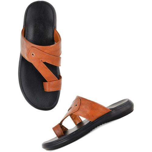 WALKFREE Men Textured One Toe Comfort Sandals