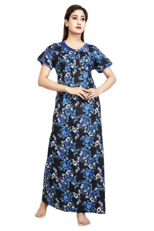 Antara Women Blue Night Dress