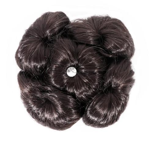 Buy Navmav Black Synthetic Bridal Hair Bun Extension Artificial Juda