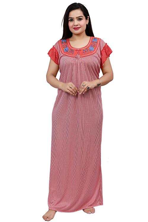 Buy NACNO Women's Hosiery Cotton Sleepwear Nighty/Maxi/Nightgown cotton