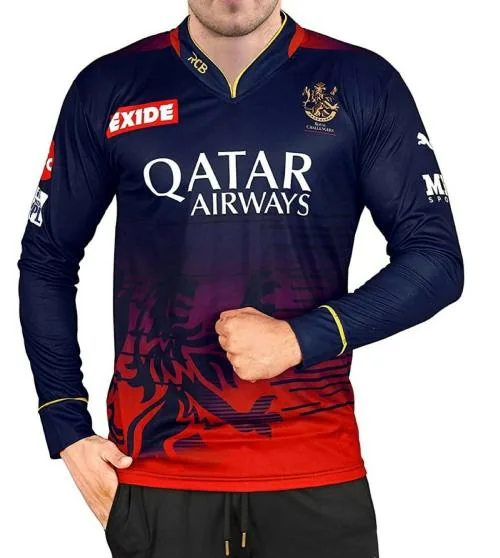 Vency Creation RCB Royal Challengers Bangalores Full Sleeve New Jersey M
