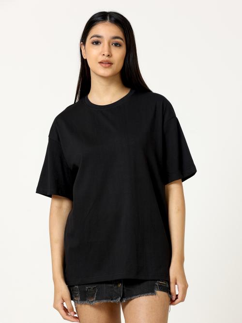Black Oversized T-shirt for women