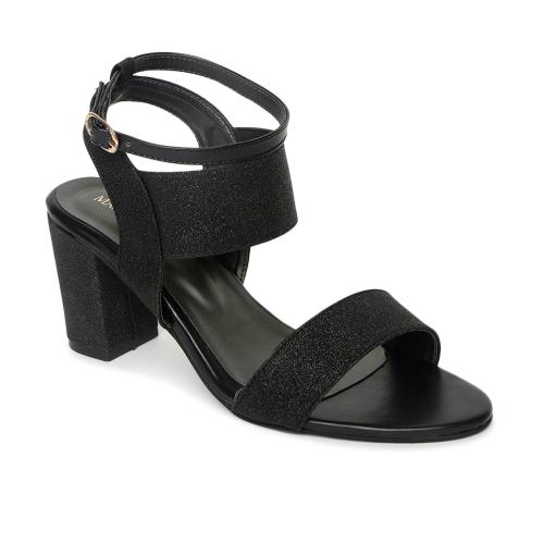 Buy Marc Loire Women Black Embellished Heels Online at Best Prices in