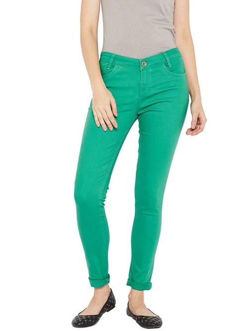 XPOSE Women Green Jeans l Womens Jeans l Girls jeans l Jeans For Women l Traditional Jeans l Party Wear Women Jeans l