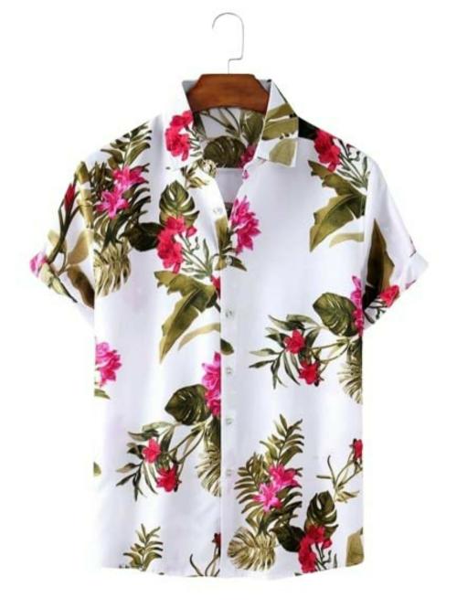 BLUECORP ENTERPRISE Men Regular Fit Floral Print Cut Away Collar Casual Shirt