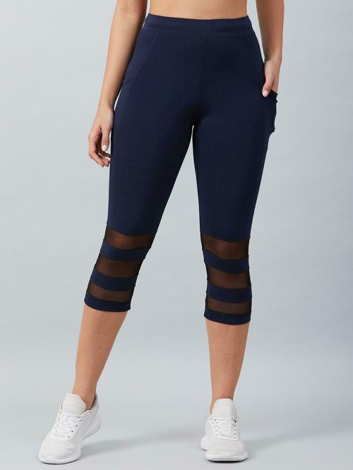 Blinkin Women Dark Blue Poly Stretch Single Tights