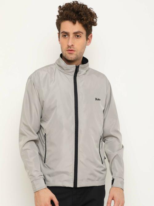 Buy Plutus Men Grey Solid Nylon Sports Jacket M Online at Best Prices