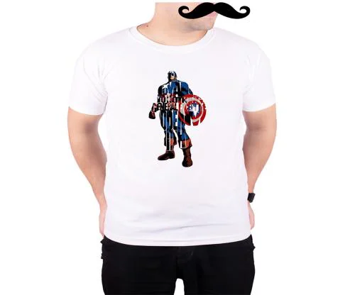 Mooch Wale Captain America I'M Loyal To Nothing General Except The Dream White Quick-Dri T-shirt For Men - White, S