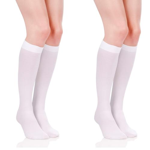 IGNOTO Cotton Blend Thigh-High Stockings || Knee High Socks Long Female Transparent White Stockings Women Varicose Nylon Stockings