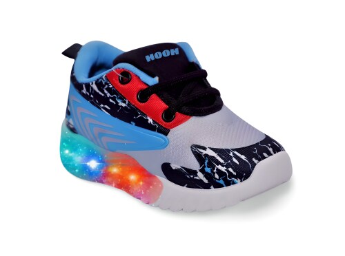 Hooh kids unisex print LED shoes