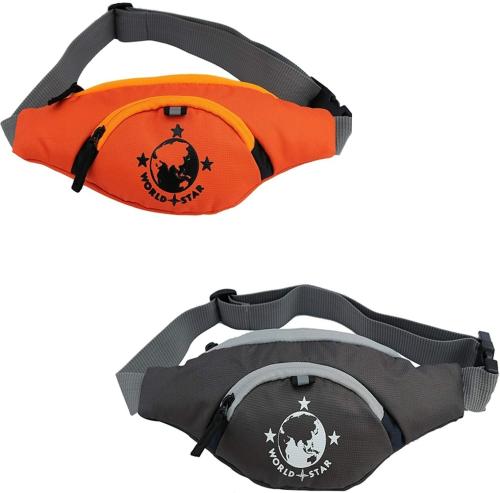 einUp belt bag Passport Holder with Adjustable Strap London Stylish Real Waist Bag Elegant Travel Passport Holder (grey&orange ) (Orange, Grey)