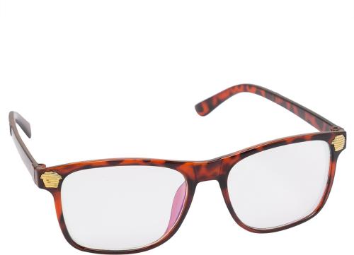 Gansta Wayfarer Full-Frame Clear Brown Sunglasses ,Men And Women(GN11113-DA-Clr)