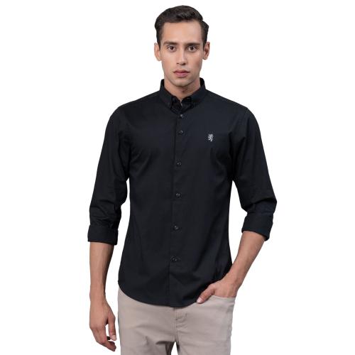 Buy Red Tape Black Solid Pure Cotton Men's Shirt Online at Best Prices