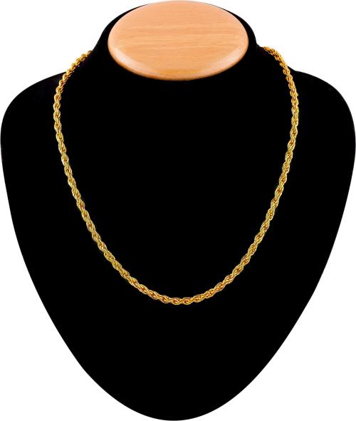 Brado Jewellery Gold Plated Alloy, Stainless Steel Gold Chain for Men