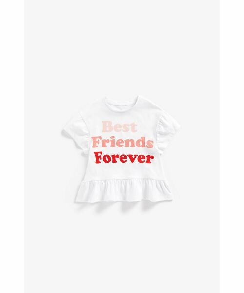 Mothercare Girls White Cotton Printed T-shirt