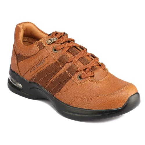 Red Chief Rust Leather Casual Shoes for Men