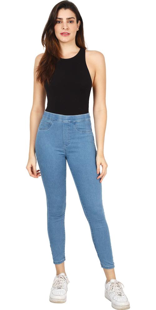 Hayaat Women Solid Blue Jegging