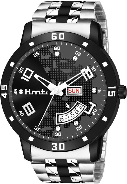 Buy Hmtr Analog Black Dial Black Strap Watch For Men (Hmtr7084Black