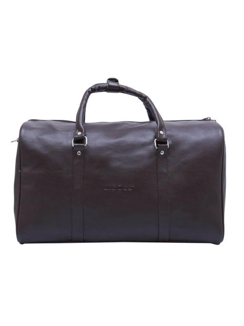 Buy Mboss Brown Faux Leather Duffel Bag, 37 L Online at Best Prices in