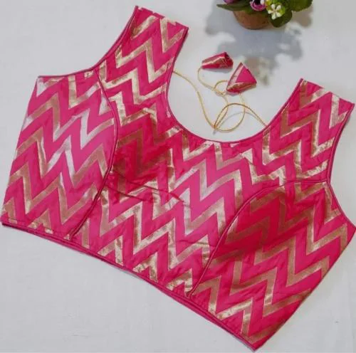 CEEYA READYMADE ZIG ZAG DESIGN BLOUSE RANI