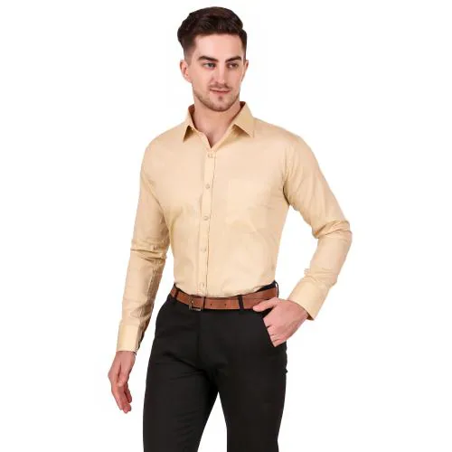 DESIGN UP MEN BEIGE FORMAL SHIRT M|SHIRTS| SHIRT| MENS SHIRT| MEN SHIRTS|FORMAL SHIRT