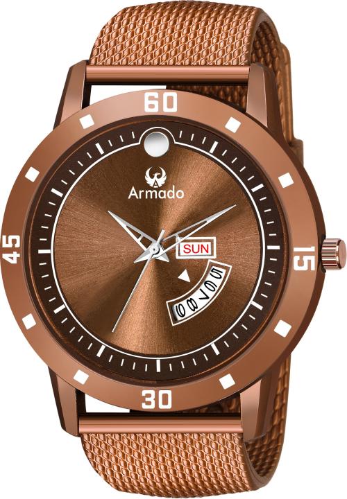 Armado Analog Brown Dial Brown Strap Watch For Men (1507-Brown)
