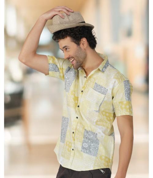 BASE 41 Printed Casual Shirt for Men