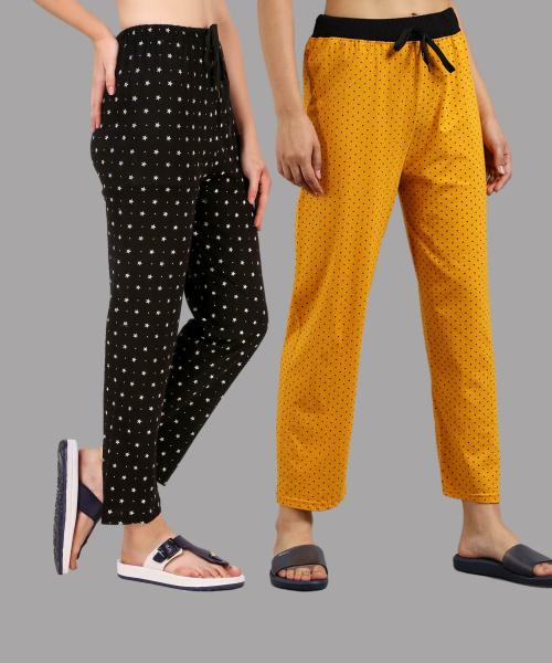 Christy World Women Multicolor Printed Pack of 2 Pyjamas