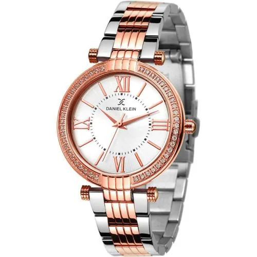 Daniel Klein Analog Silver Dial Multi-color Strap Watch For Women