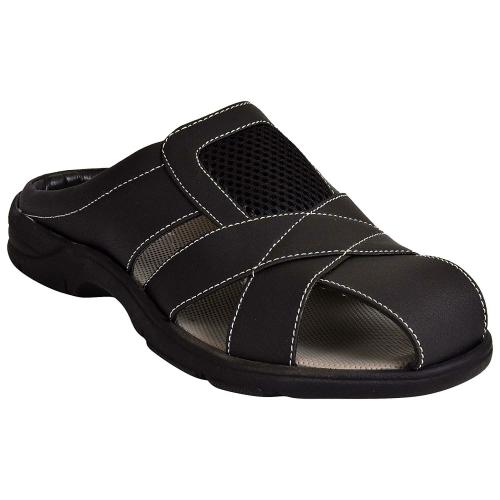 Ajanta's Black Sandals For Men