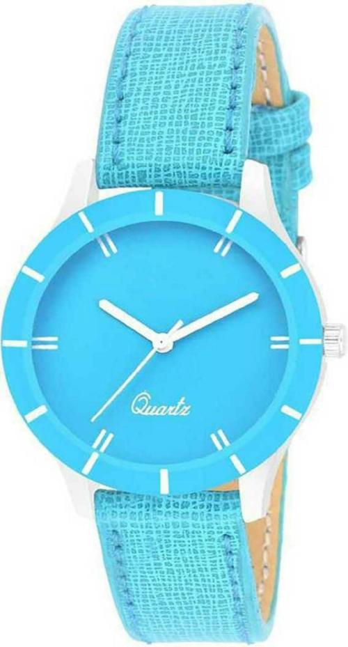 Bolun Analog Blue Dial Blue Strap Watch For Women
