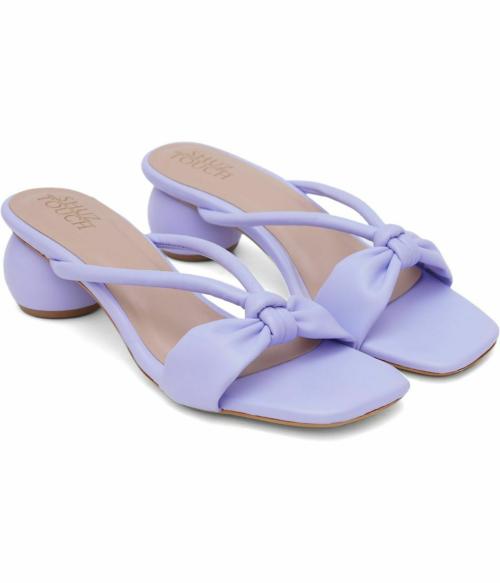Shuz Touch Purple Block Heels for Women