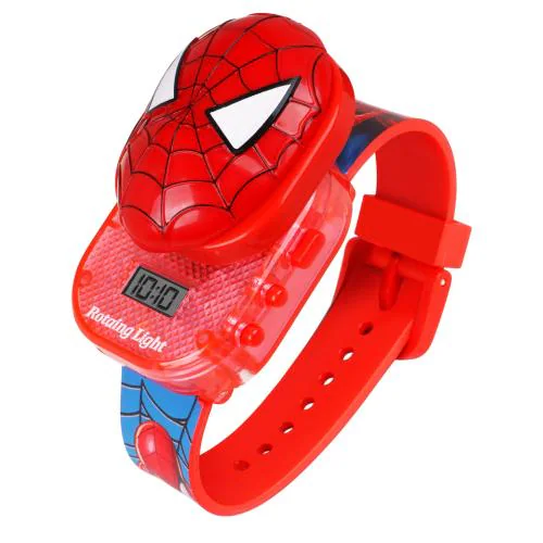 Matrix Timepiece Kids Premium Edition 3D Face Spiderman/Hello Kitty Digital Watch With Disco Led & Music (Boys & Girls)