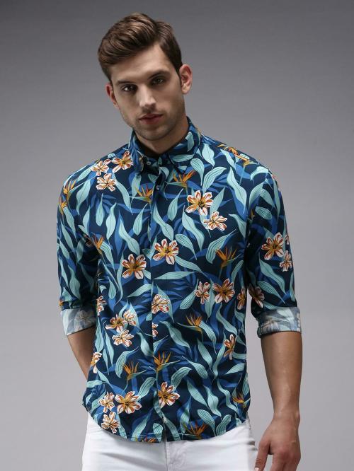 SHOW OFF Men's Multi Printed Cotton Shirts