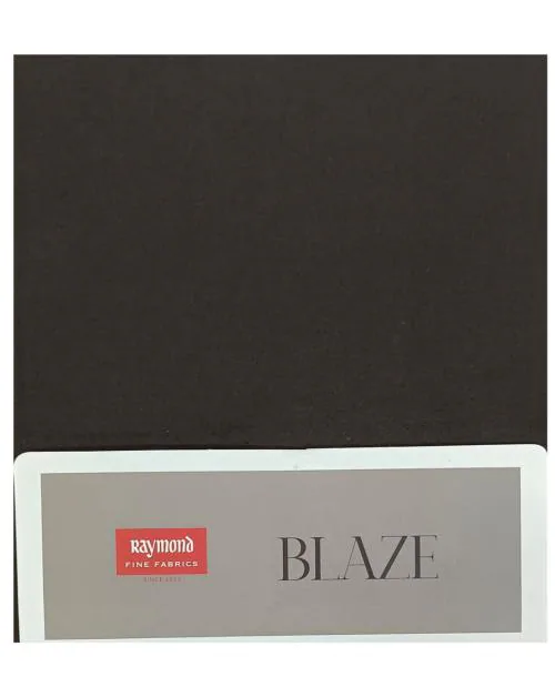 Raymond Men Coffee Brown Solid Pure Cotton Trouser Fabric