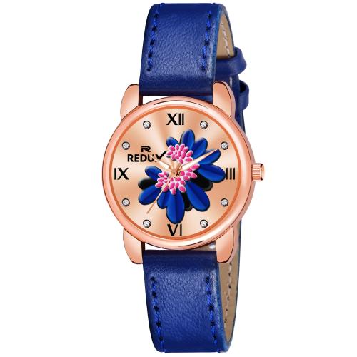 Redux GW-252 Rose Gold Dial Leather Strap Analog Watch for Women's