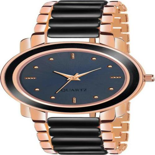 Bolun Analog Black Dial Black Strap Watch For Women