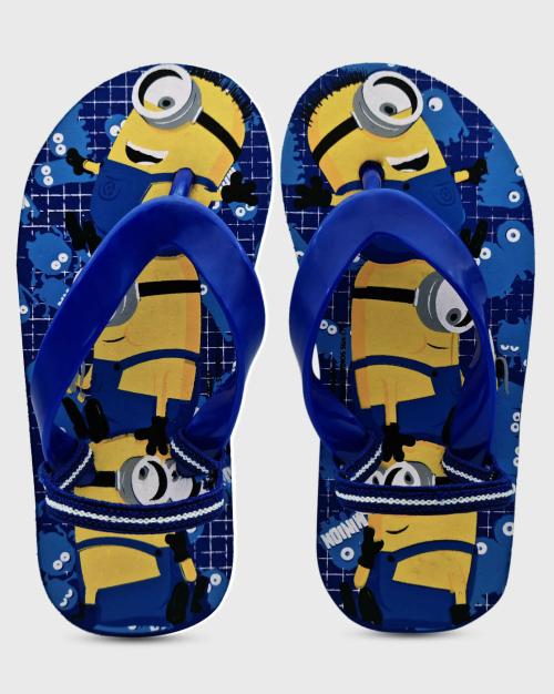 KidsvilleKids Boys Minions Printed Blue Flip Flop