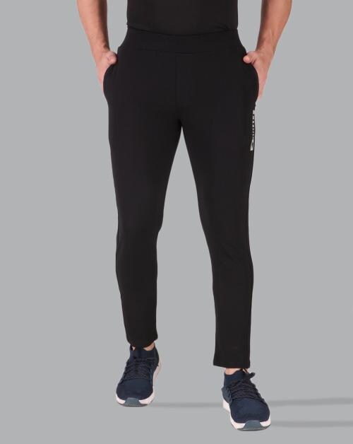 FITINC Black Gym Yoga Active Sports Wear Sweat Track Pants for Men