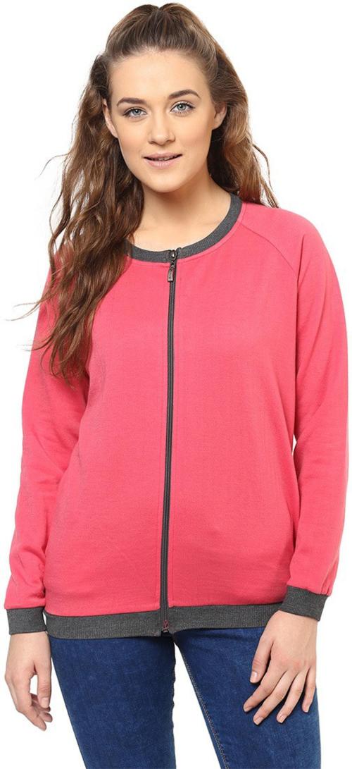 Buy Purys Women Pink Solid Fleece Quilted Jacket Online at Best Prices