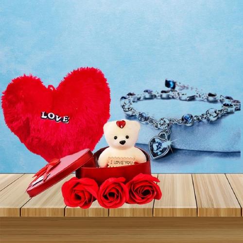 Buy University Trendz Artificial Flower, Jewellery and Soft Toy Gift