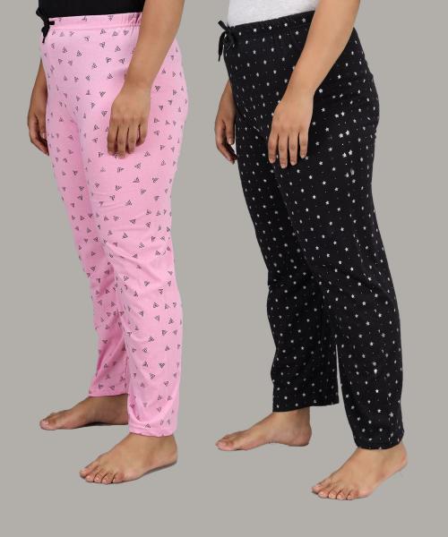 Christy World Women Multicolor Printed Pack of 2 Pyjamas