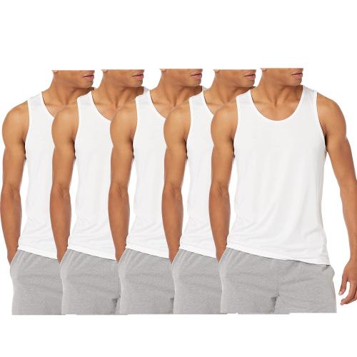 Monkey Boys Mens cotton blended sleeveeless vest - Pack of 5 - XXL