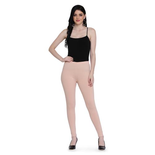 Buy SPIFFY Women Full Length Casual PEACH Cotton Spandex Legging Online at Best  Prices in India - JioMart.