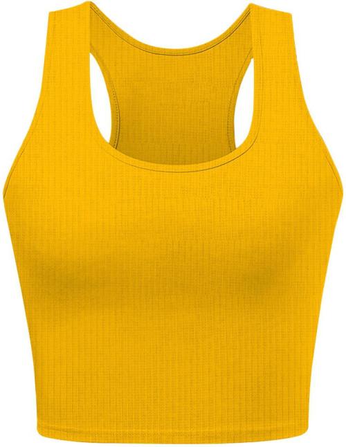 The Blazze Women Yellow Polyester Sports Non Padded Bra (Xxl)