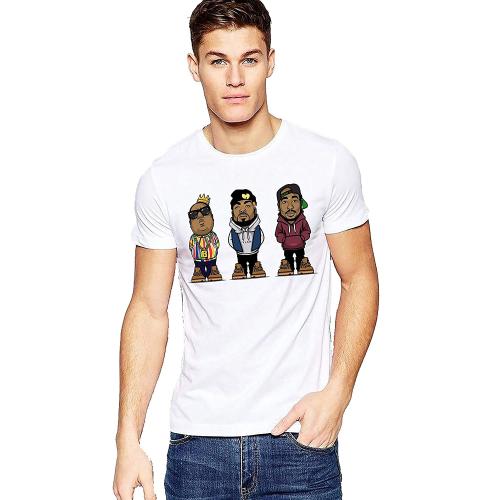 THE NXT GEN Rapper Cartoon Printed T Shirt Unisex Round Neck Half Sleeves Casual Wear Regular Fit