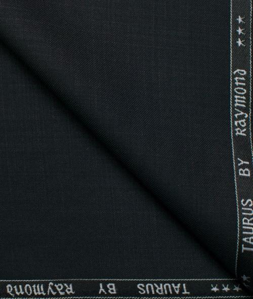 Raymond Men Blue Self Design Polyester Viscose Blend 1.25 Meter Trouser Fabric