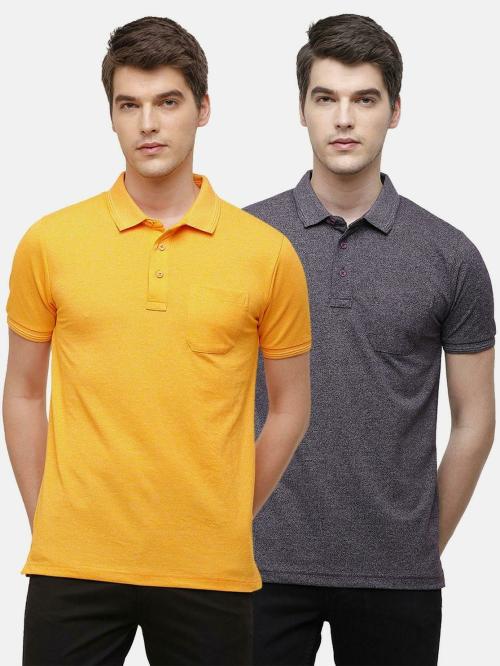 Classic Polo Solid Men Polo Neck Multicolor T-Shirt