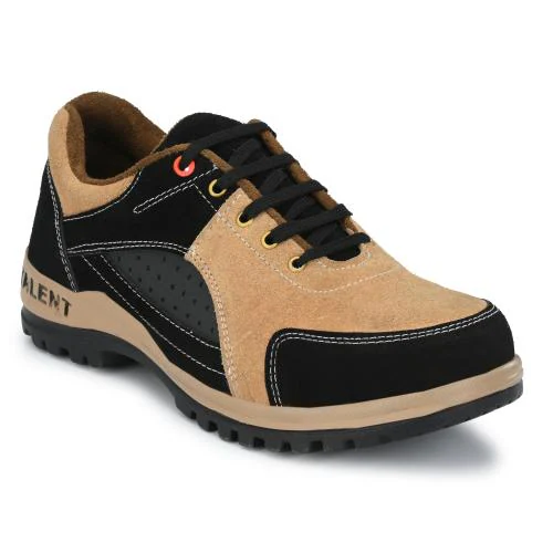 Armaduro Genuine Leather Steel-Toe Safety Shoes For Men (Tan)
